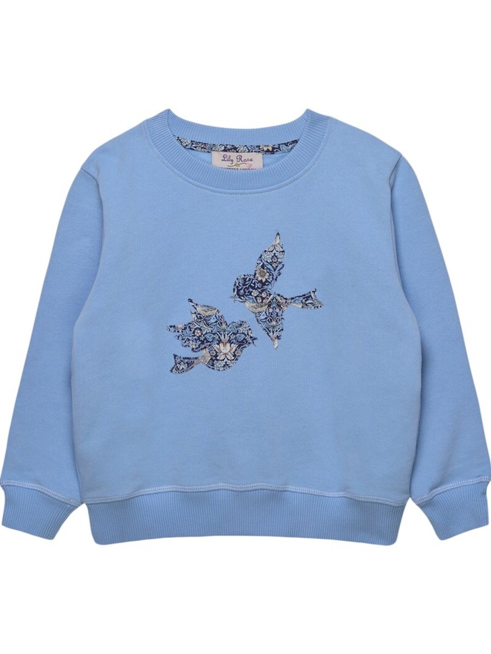 Trotters Lily Rose Liberty Print Strawberry Thief Sweatshirt, 8/9